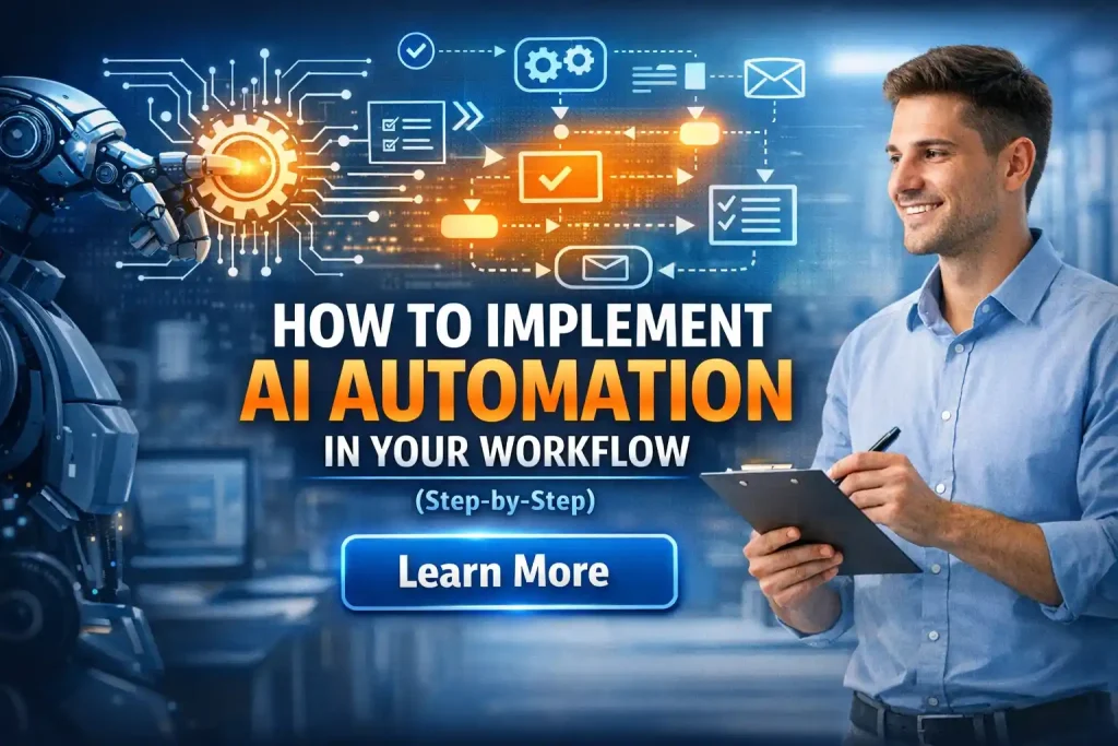 How to Implement AI Automation in Your Workflow (Step-by-Step)