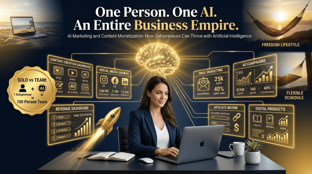 AI Marketing & Content Monetization for Solopreneurs in 2026